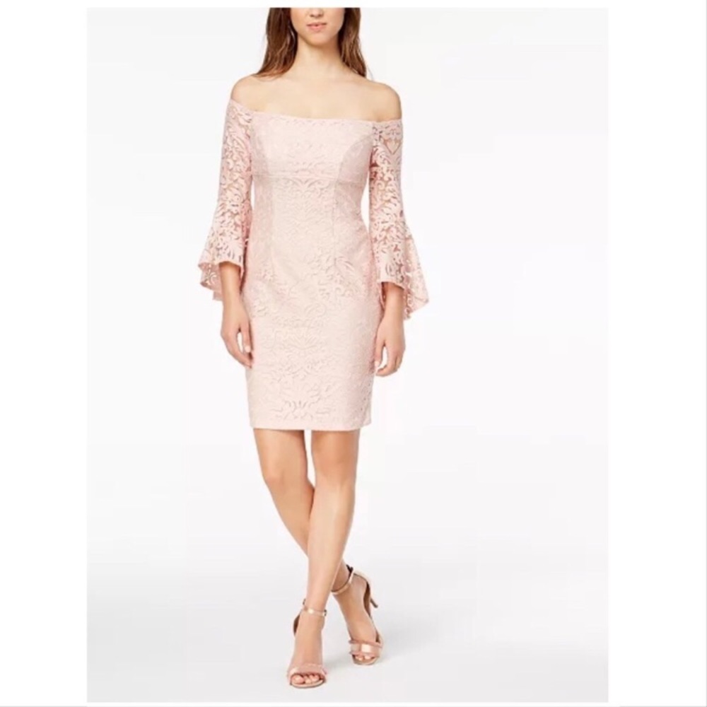 COPY - X scape dress with bell sleeves